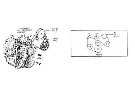 1999 ford f250 7.3 diesel serpentine belt diagram