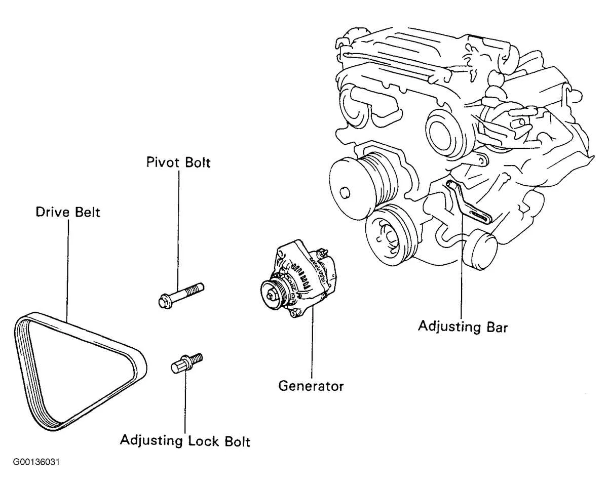 2000 toyota corolla serpentine belt diagram