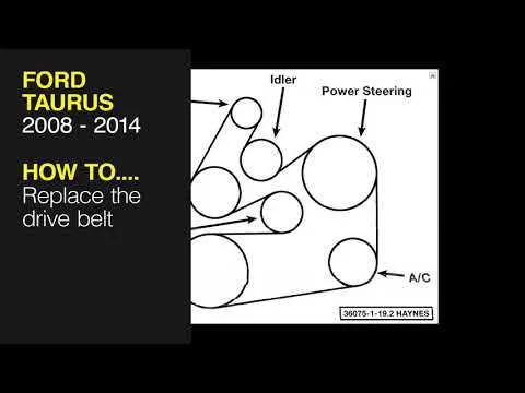 2001 ford taurus serpentine belt routing diagram