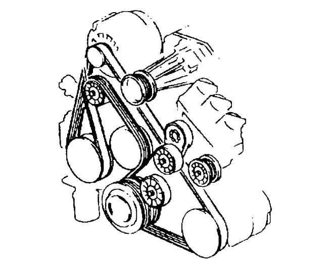 2004 pontiac grand prix serpentine belt diagram