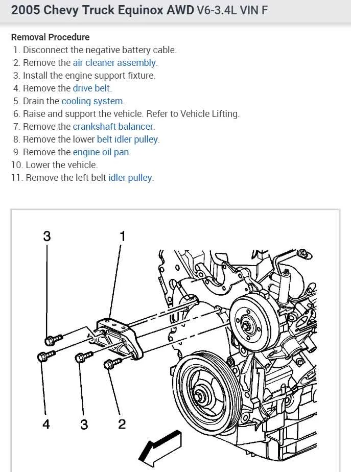 2005 chevy equinox serpentine belt diagram