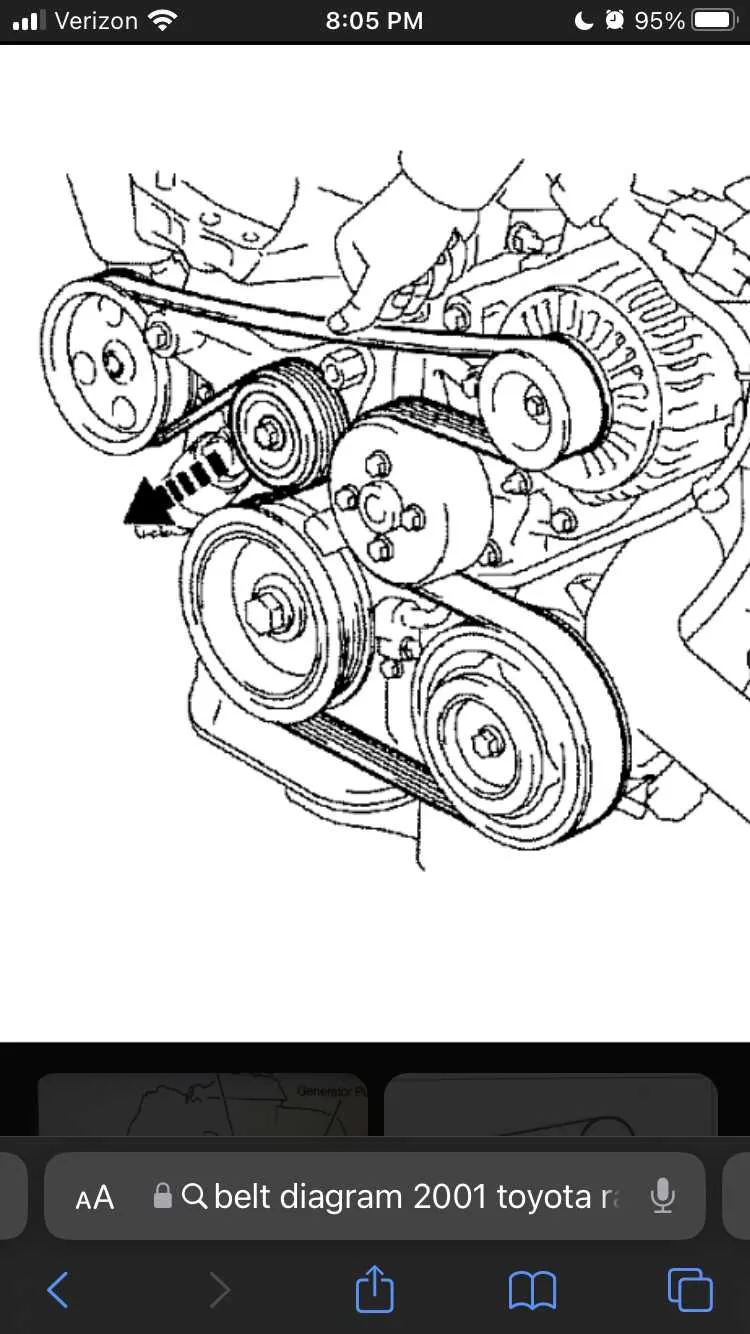 2005 toyota rav4 serpentine belt diagram