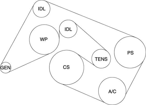 2006 mercedes e350 serpentine belt diagram
