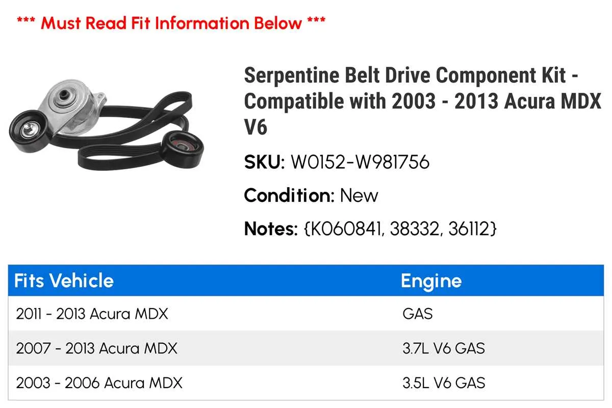 2007 acura mdx belt diagram