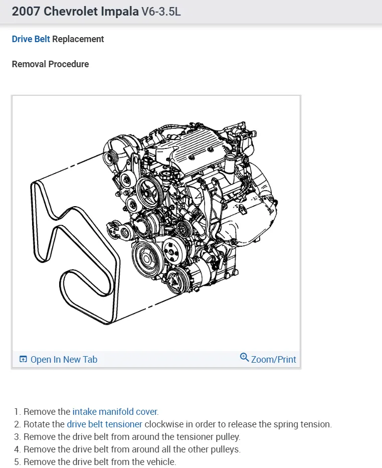 2007 chevy uplander serpentine belt diagram