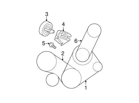 2007 kia sedona belt diagram