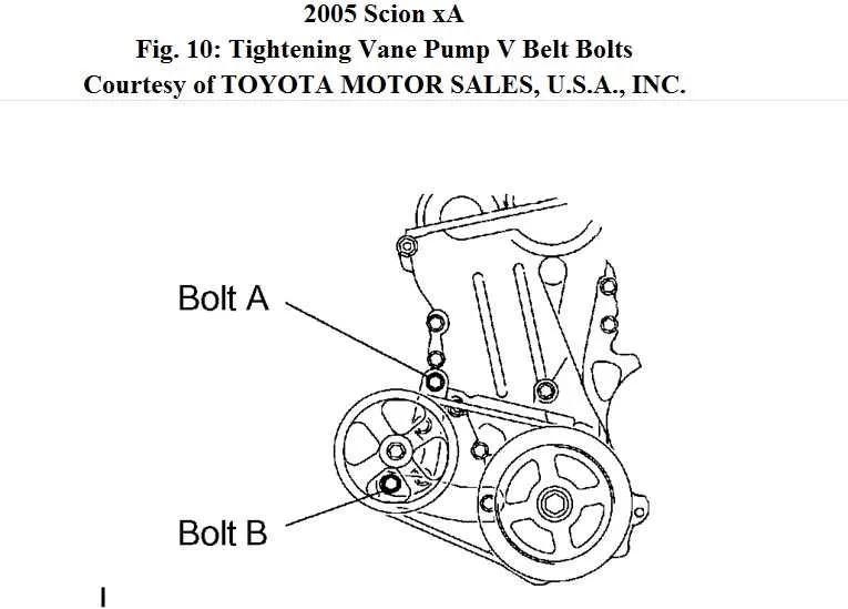 2008 scion tc belt diagram