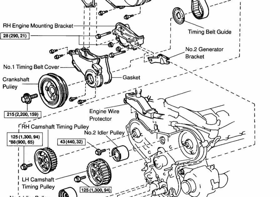 2008 toyota tacoma 2.7 belt diagram