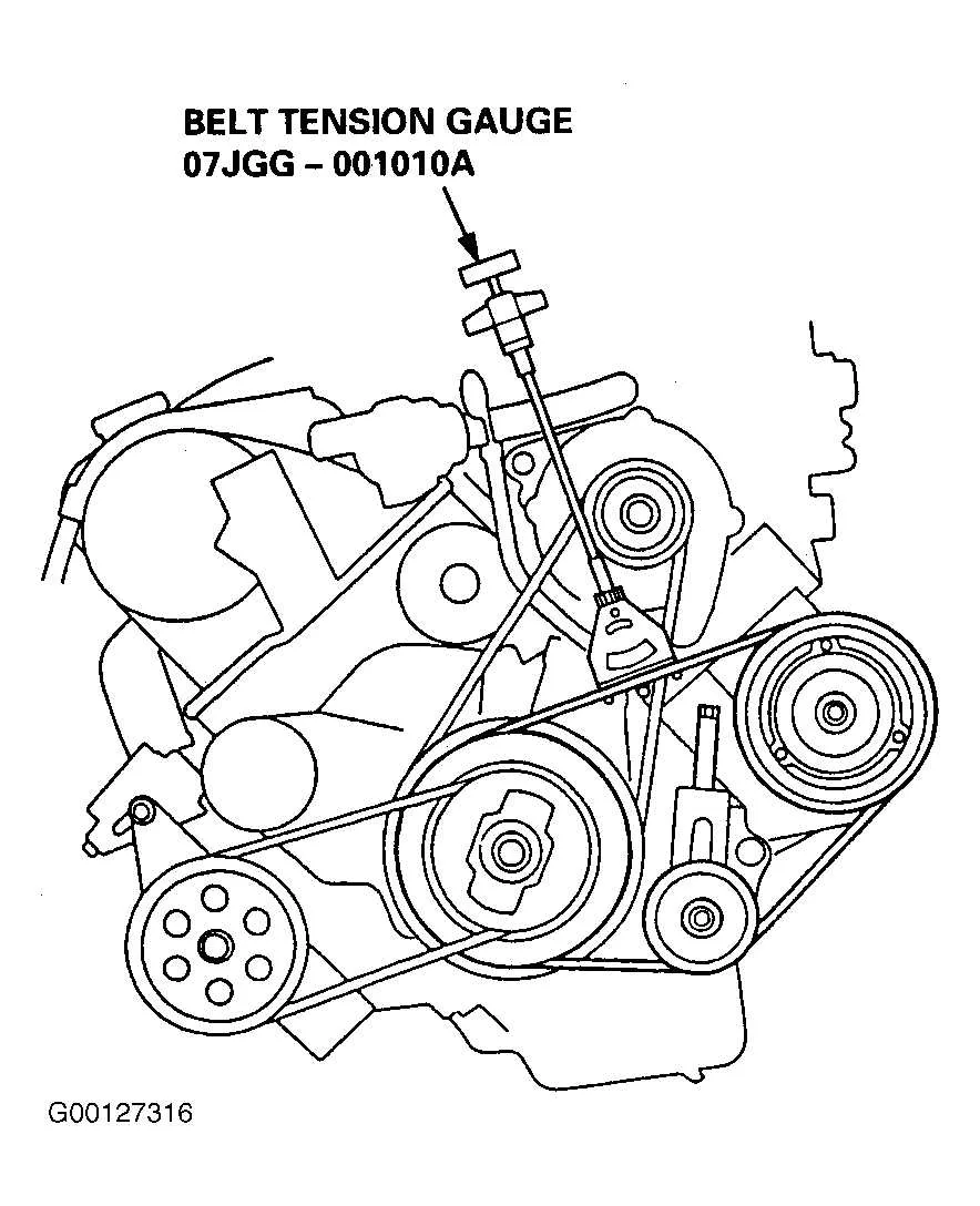 2008 acura tl serpentine belt diagram