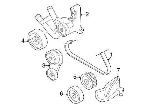 2008 buick lucerne serpentine belt diagram