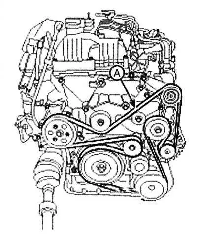 2008 kia sorento belt diagram