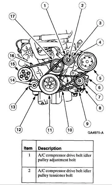 2008 mercury milan serpentine belt diagram