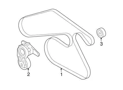 2008 saturn vue serpentine belt diagram