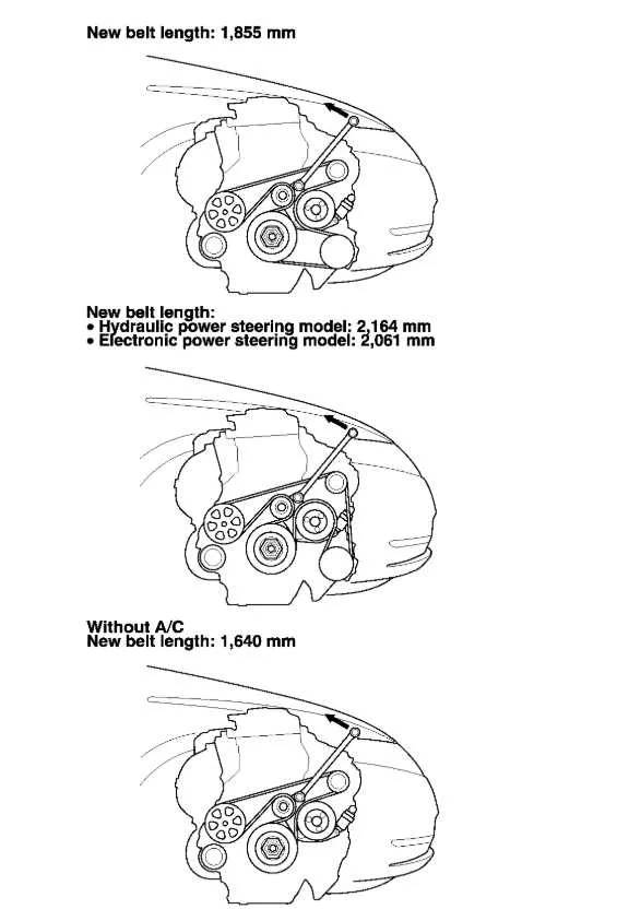 2009 honda civic serpentine belt diagram