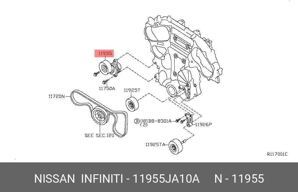 2009 nissan maxima belt diagram