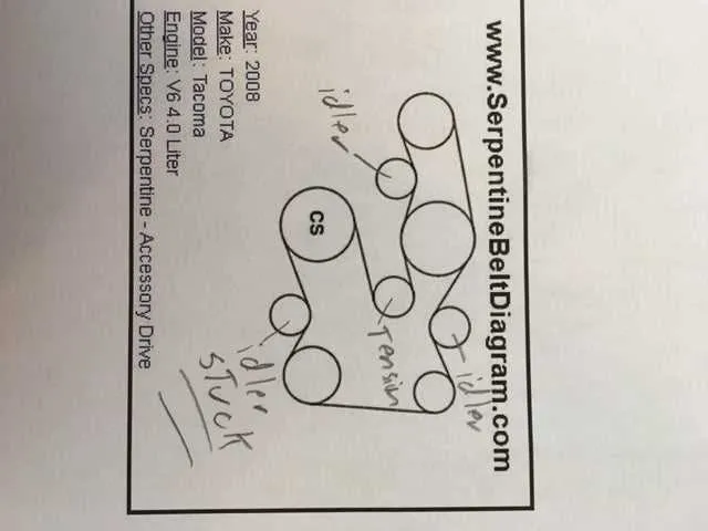 2009 toyota tacoma belt diagram