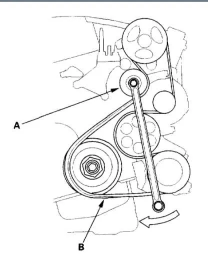 2010 honda cr v serpentine belt diagram
