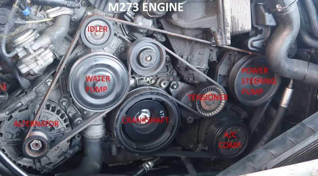 2010 mercedes e350 belt diagram