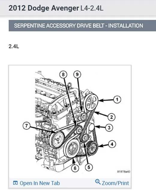 2011 dodge journey belt diagram