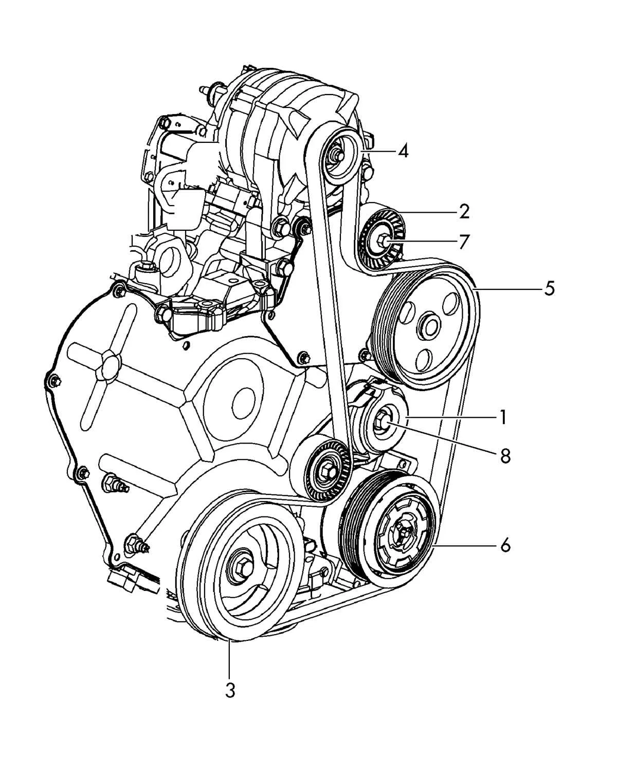 2011 chrysler 200 2.4 belt diagram
