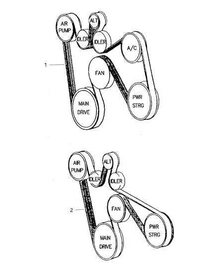 2011 dodge ram serpentine belt diagram