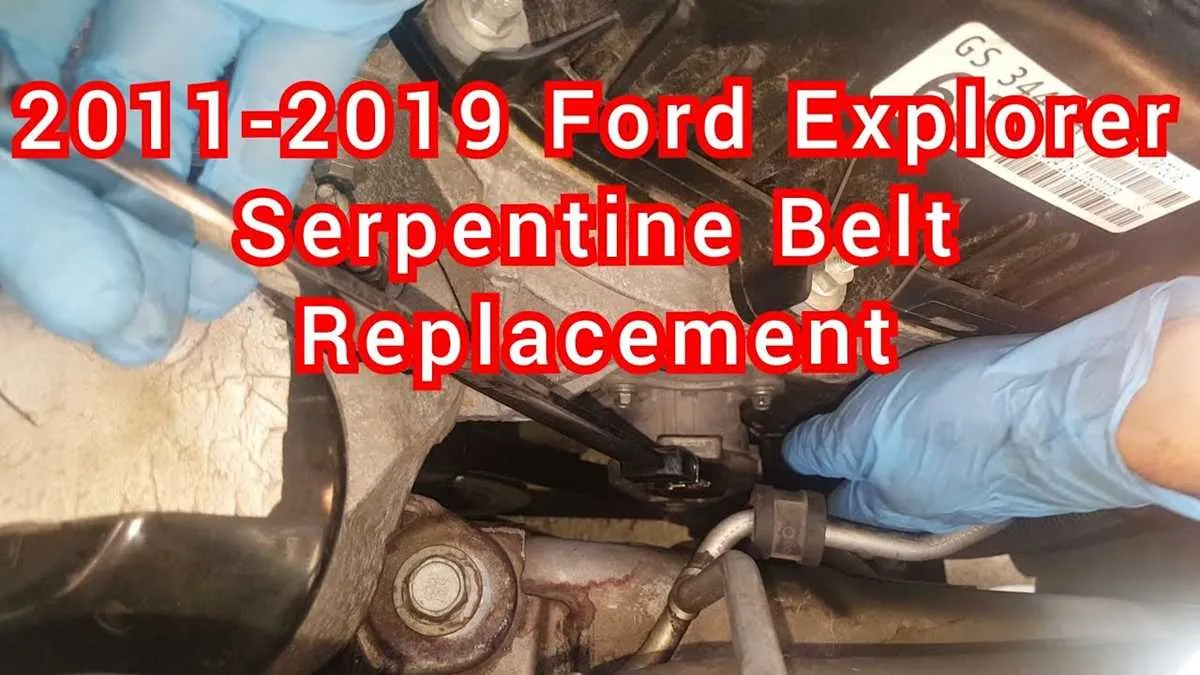 2011 ford explorer serpentine belt diagram