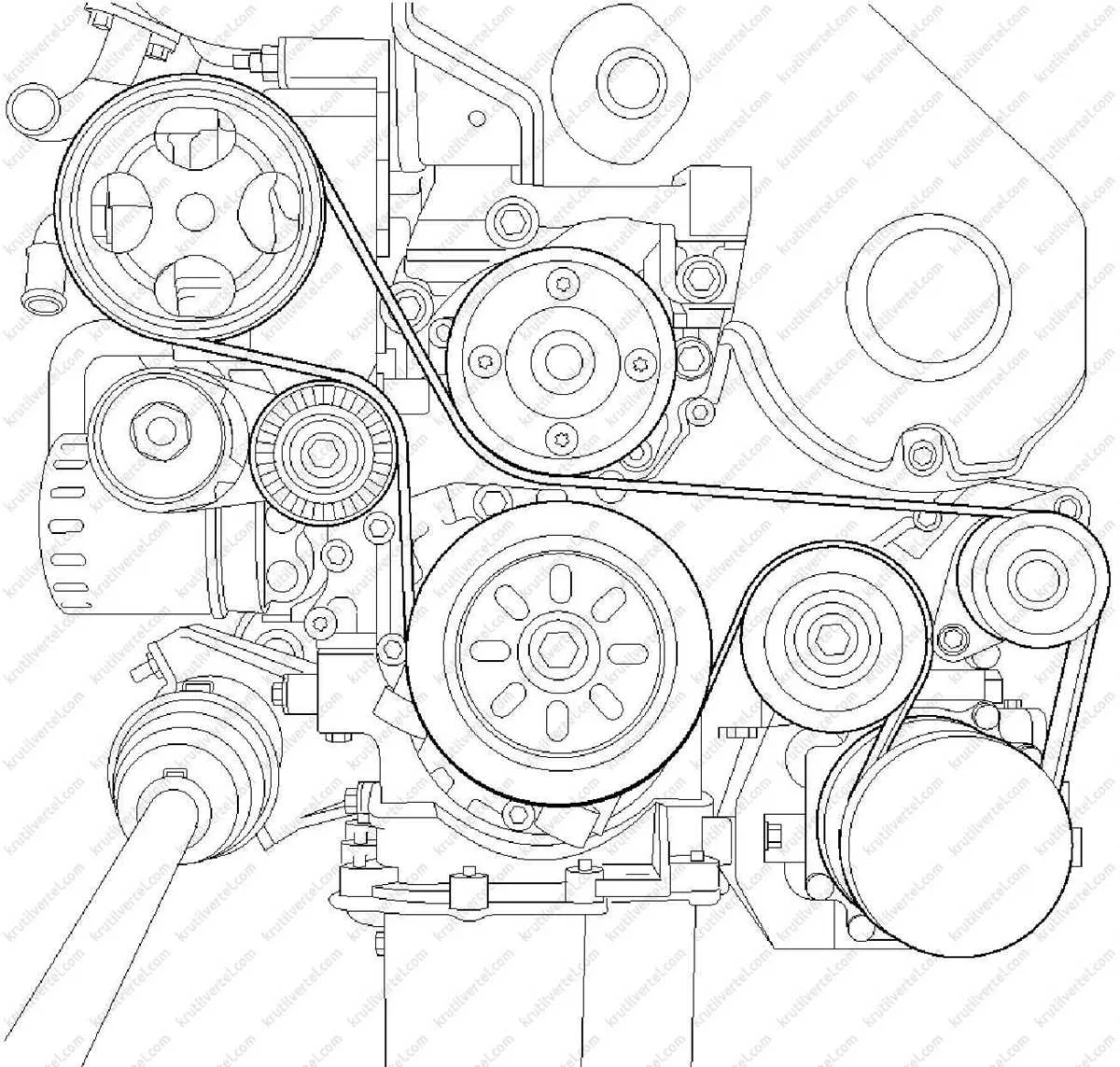 2011 ford transit connect serpentine belt diagram