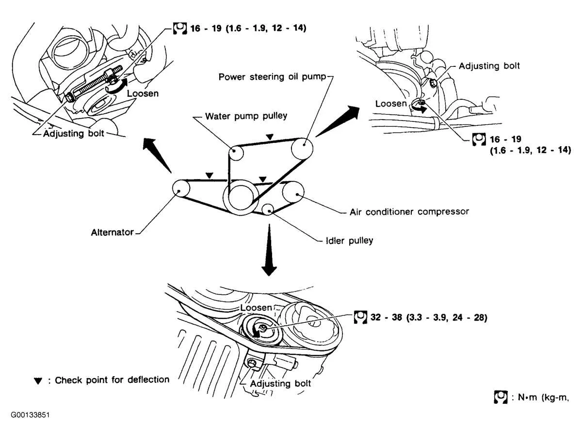 2011 nissan maxima belt diagram