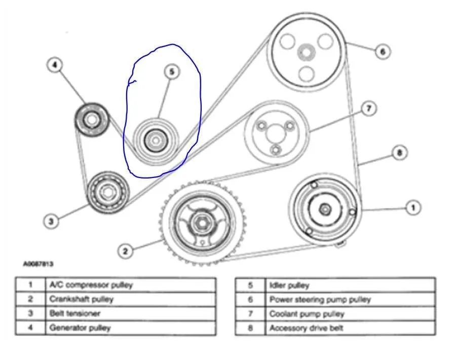 2012 ford fusion se serpentine belt diagram