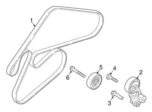2012 kia sorento serpentine belt diagram