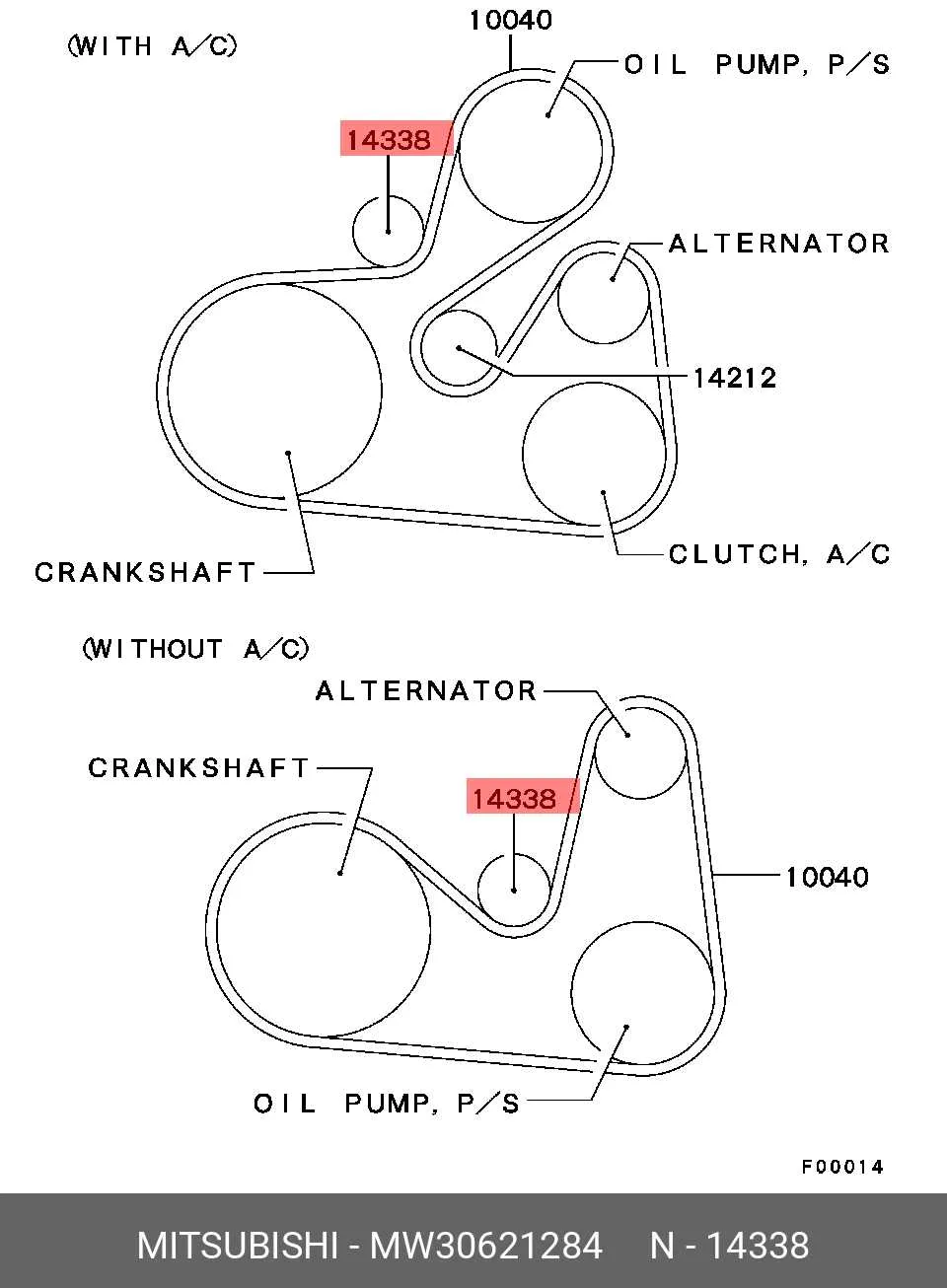 2012 mitsubishi outlander serpentine belt diagram