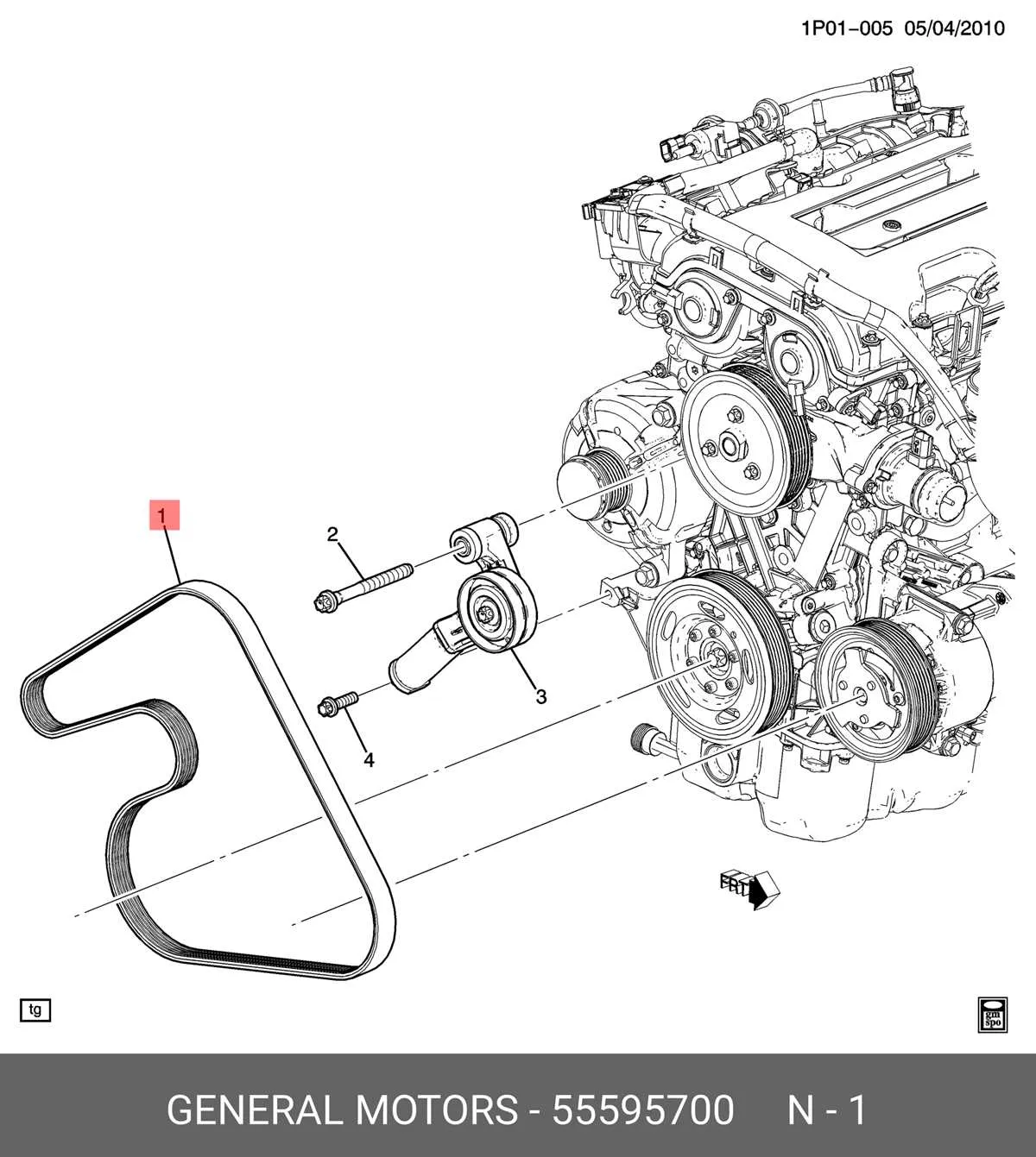 2012 Chevy Cruze Serpentine Belt