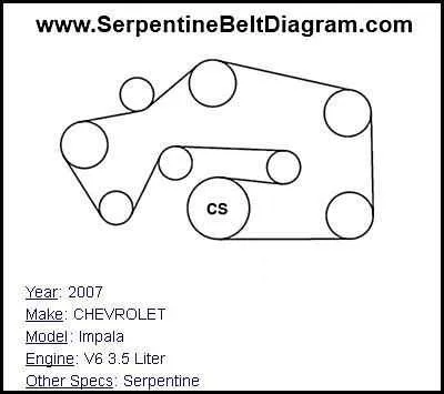 2012 chevy impala belt diagram