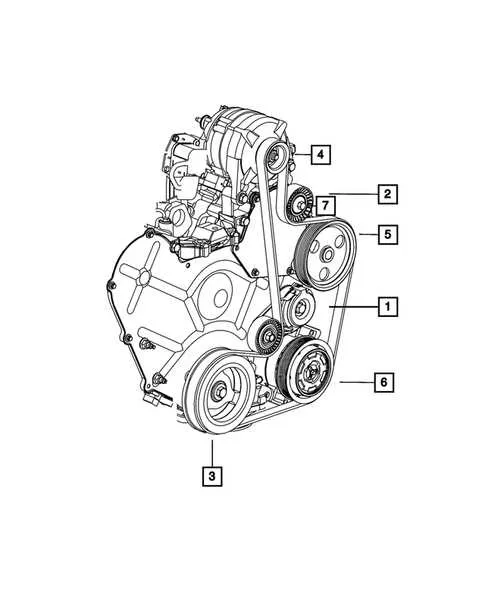 2012 dodge journey serpentine belt diagram
