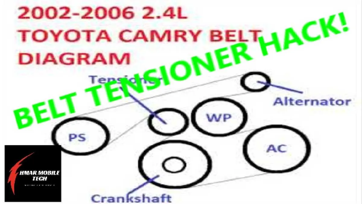 2012 toyota camry serpentine belt diagram