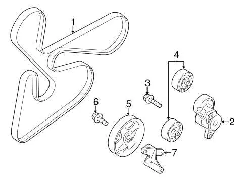 2013 mitsubishi outlander serpentine belt diagram