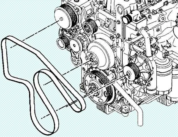 2014 6.7 cummins belt diagram
