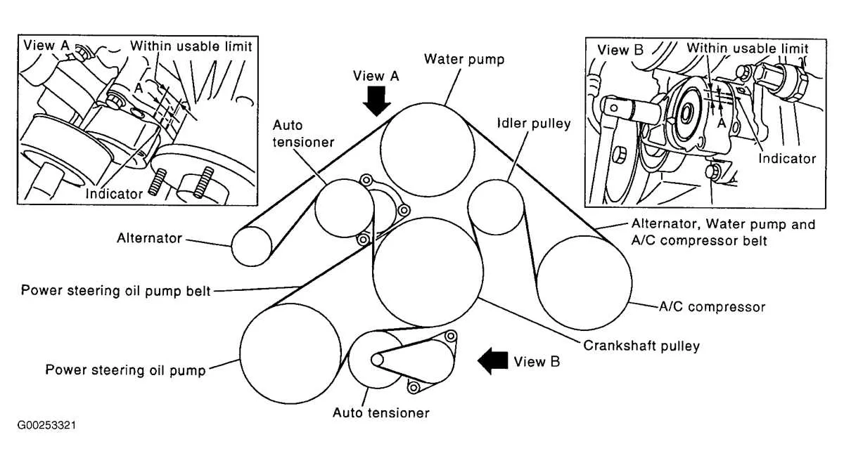 2014 infiniti q50 belt diagram