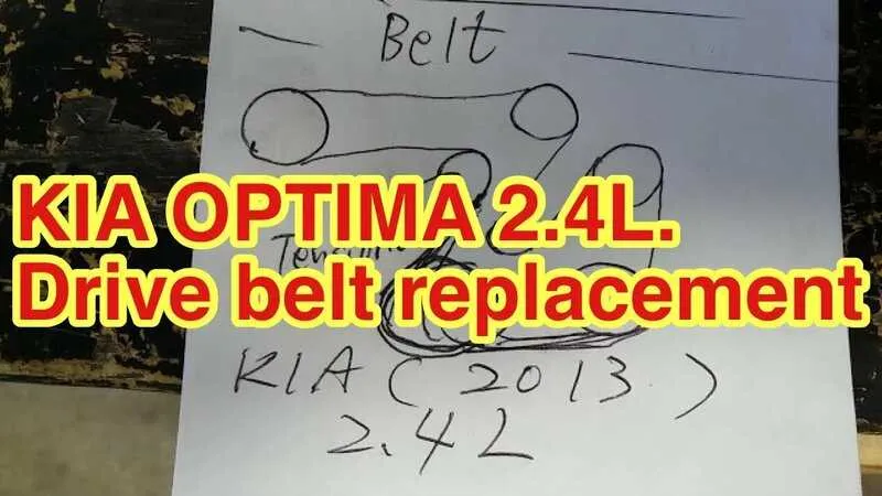 2014 kia optima 2.4 serpentine belt diagram
