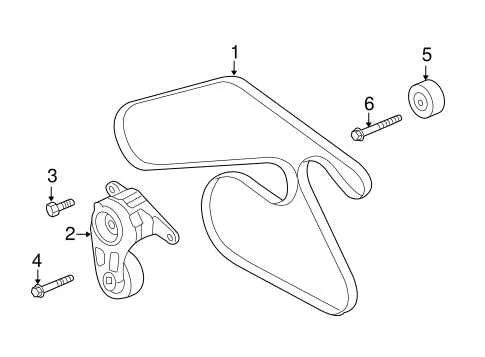 2014 chevy impala serpentine belt diagram