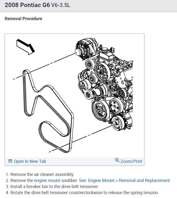 2014 chevy malibu 2.5 belt diagram