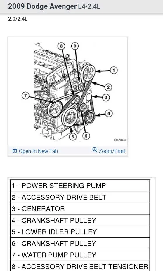 2014 dodge avenger belt diagram