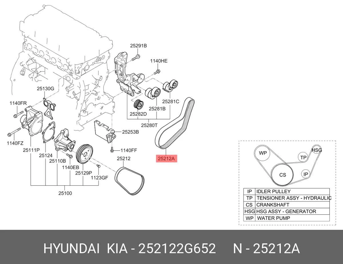 2014 kia optima 2.4 serpentine belt diagram