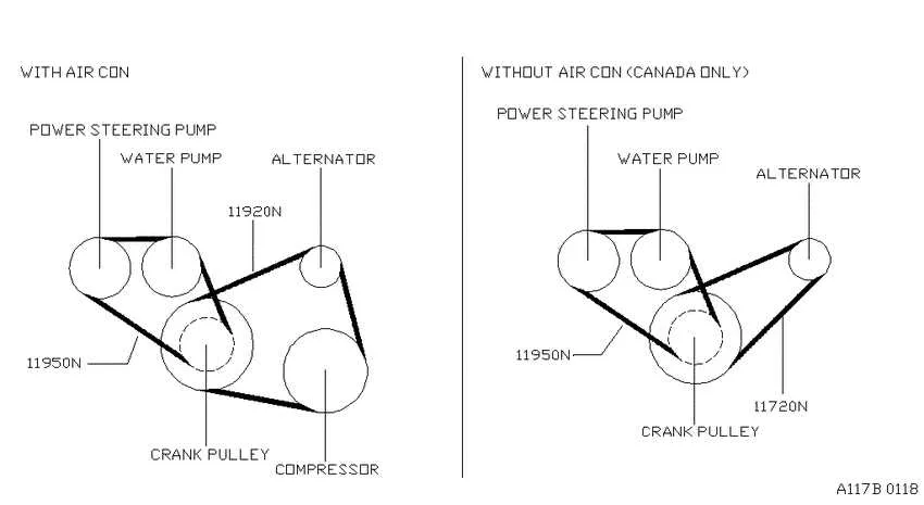 2014 nissan sentra belt diagram