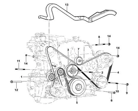 2015 ford 6.7 belt diagram