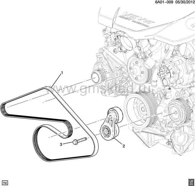 2016 chevy colorado serpentine belt diagram