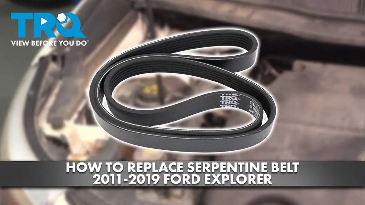 2016 ford explorer serpentine belt diagram