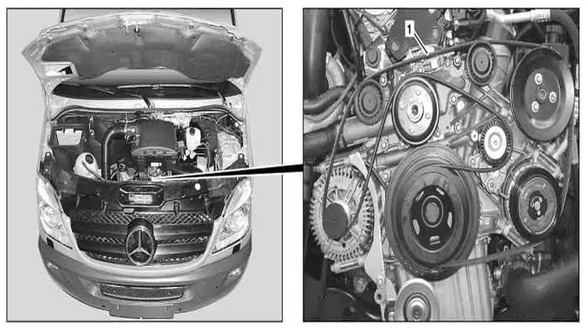 2016 mercedes sprinter fan belt diagram