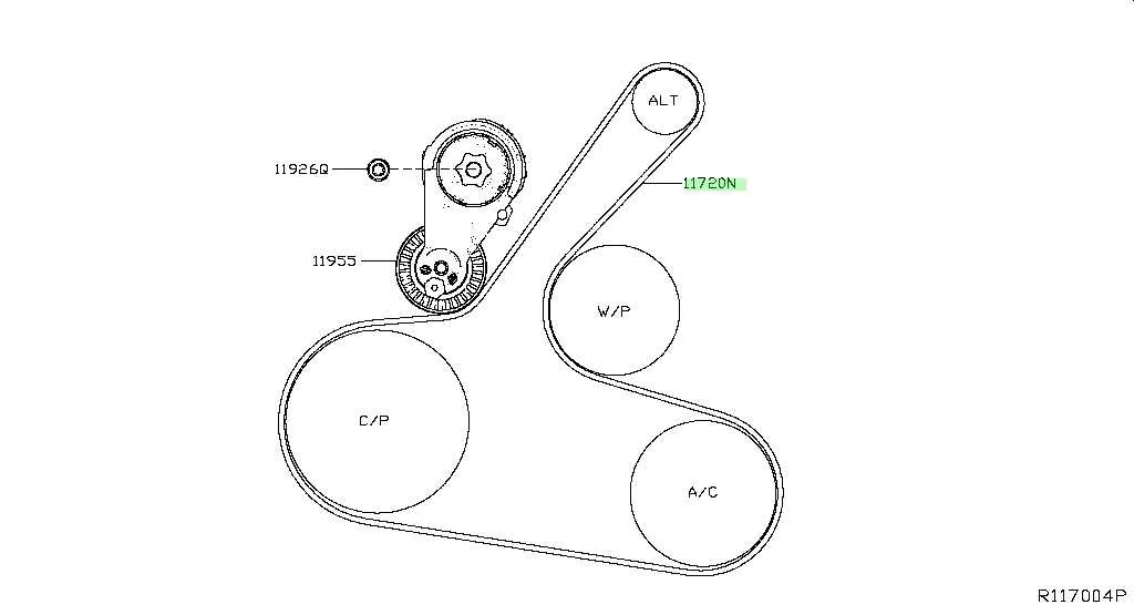 2018 Nissan Altima Serpentine Belt Diagram and Guide