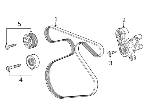 2021 Chevy Silverado Serpentine Belt Routing Diagram